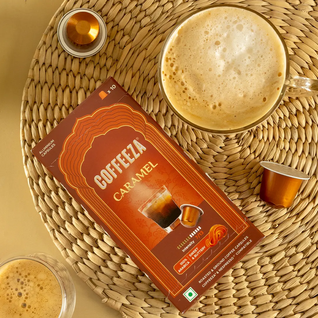 Caramel 100% Arabica Flavoured Aluminium Coffee Capsules - Image 5