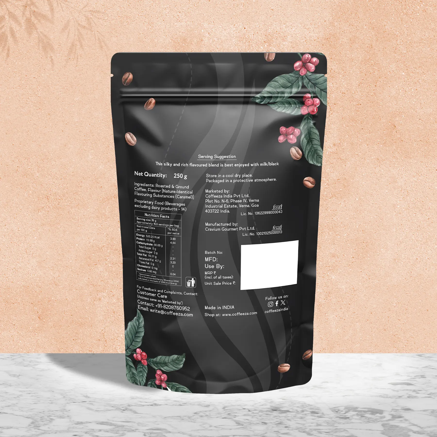 Caramel 100% Arabica Flavoured Ground Coffee - Image 3