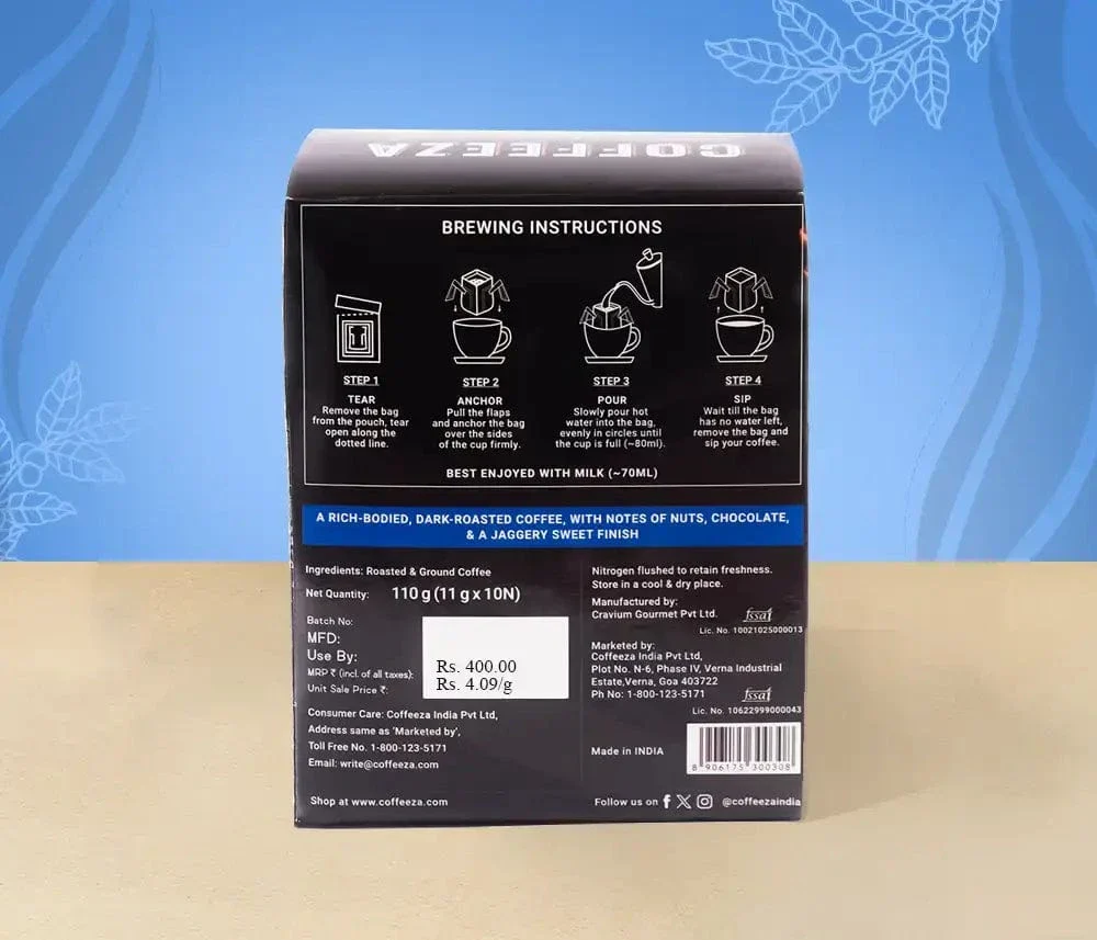 Classico - 100% AA Arabica Pour-Over Coffee Bags | No Equipment Needed - Image 3