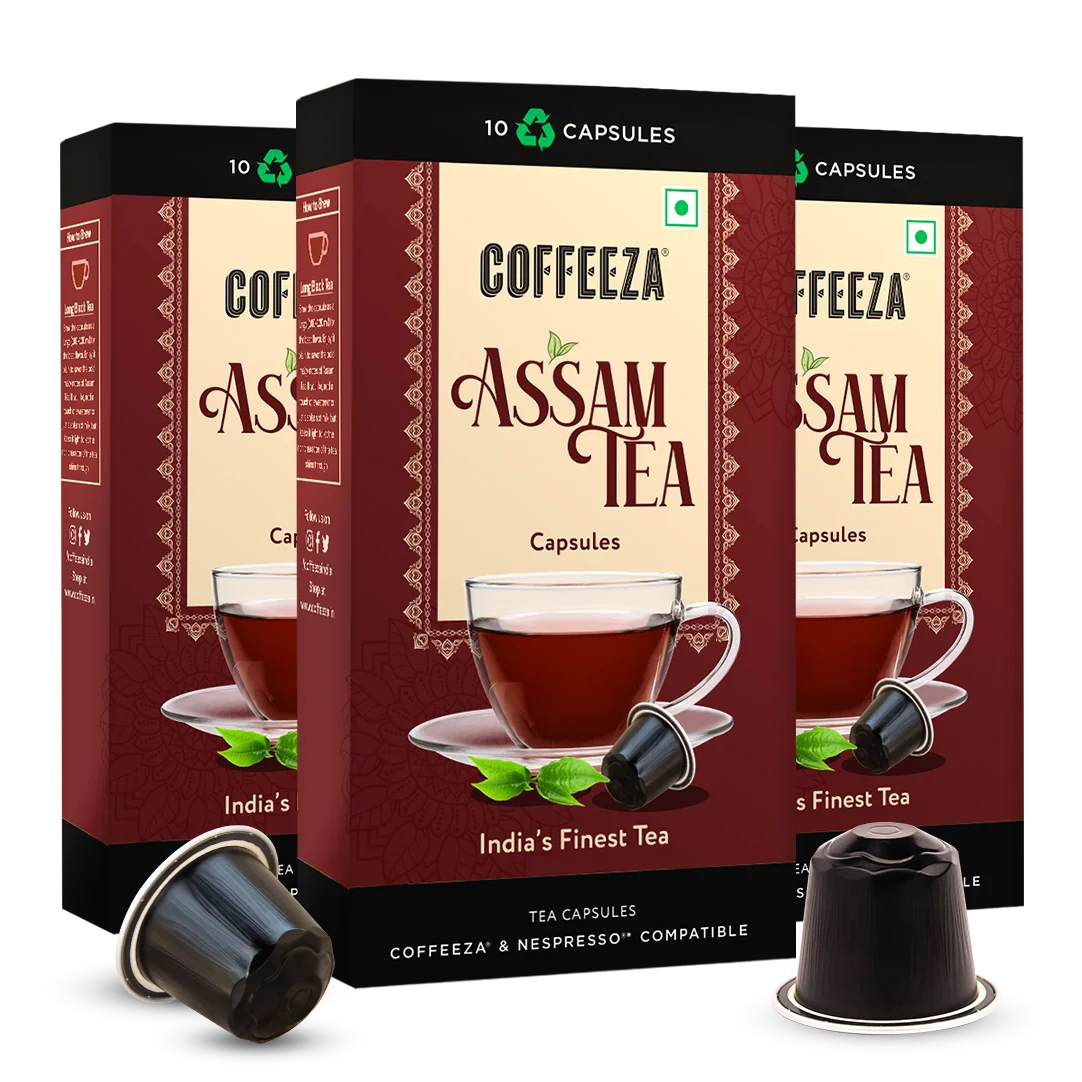 Coffeeza Assam Tea Capsules, India's Finest Tea in Aluminium Capsules - Image 5