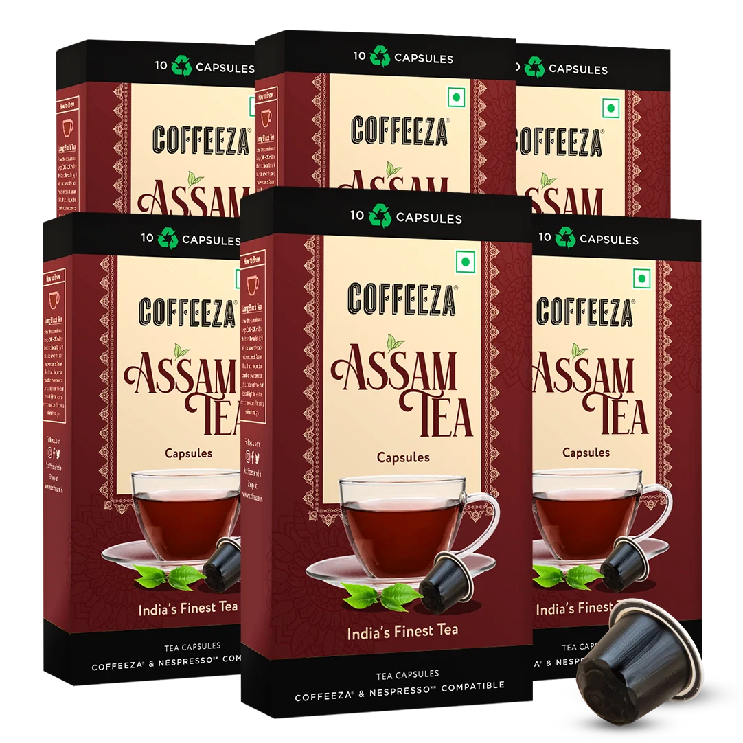 Coffeeza Assam Tea Capsules, India's Finest Tea in Aluminium Capsules - Image 6
