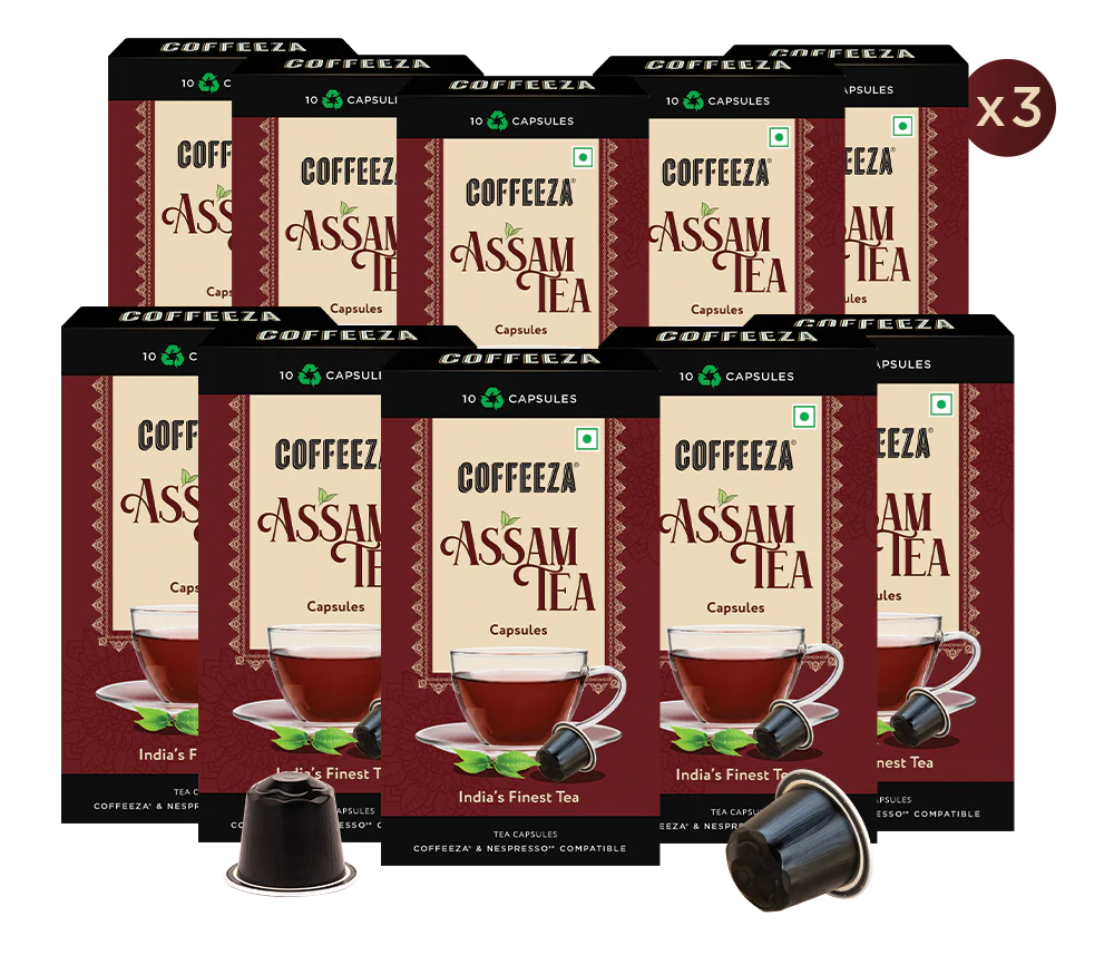 Coffeeza Assam Tea Capsules, India's Finest Tea in Aluminium Capsules - Image 9