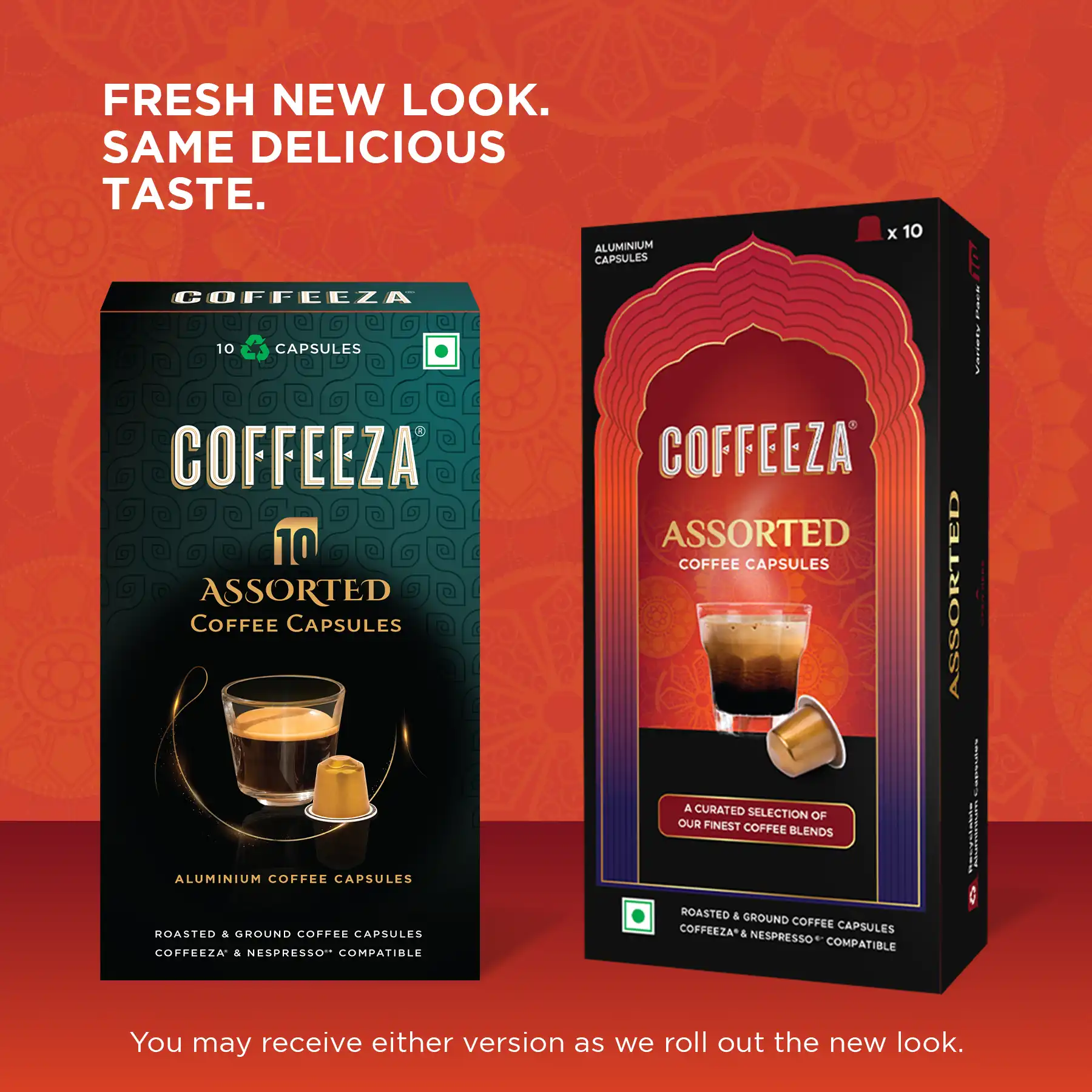 Coffeeza Assorted Box of 10 Coffee Capsules – Classico, Intenso, Cremoso, Forte, and Mysore Nuggets - Image 3