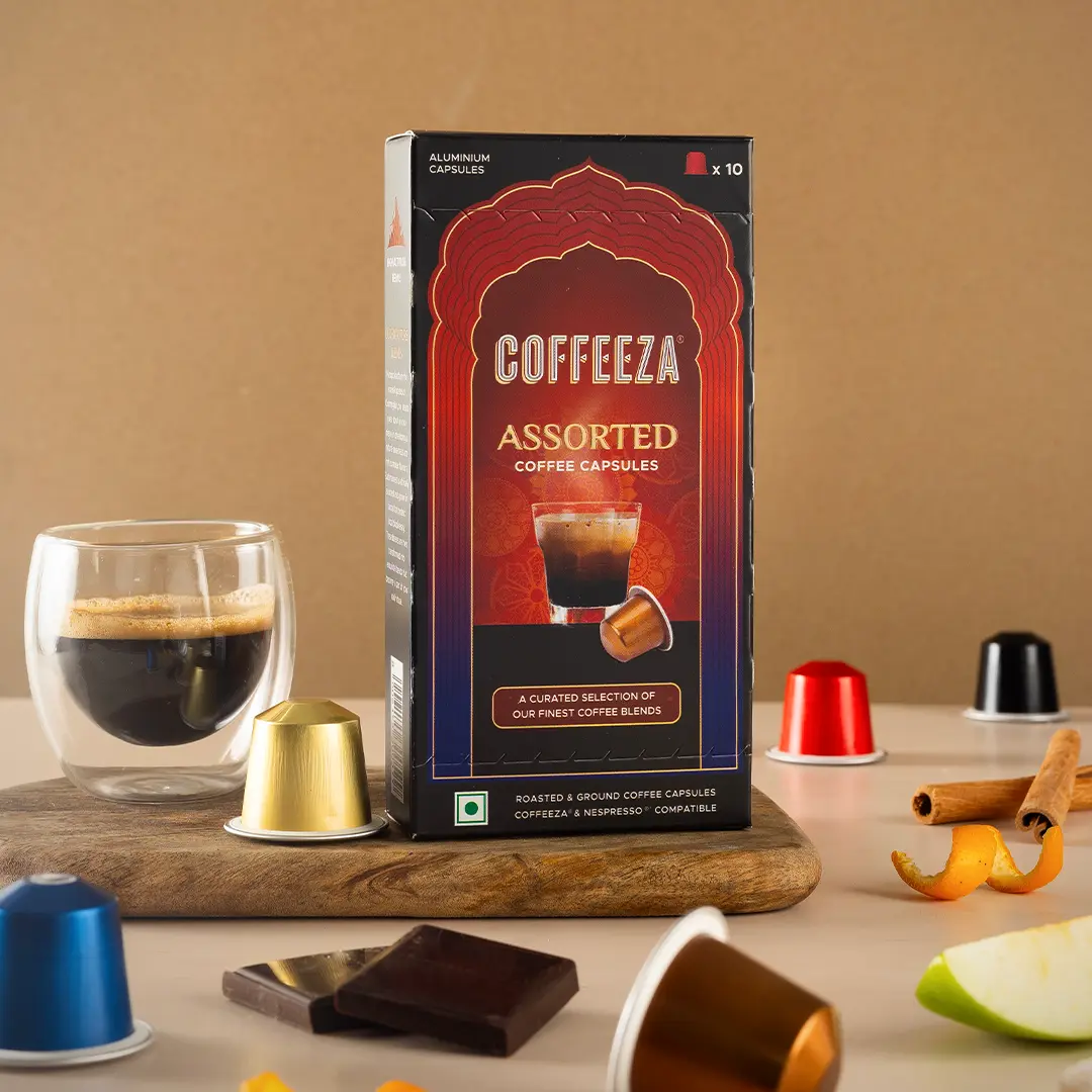 Coffeeza Assorted Box of 10 Coffee Capsules – Classico, Intenso, Cremoso, Forte, and Mysore Nuggets - Image 4
