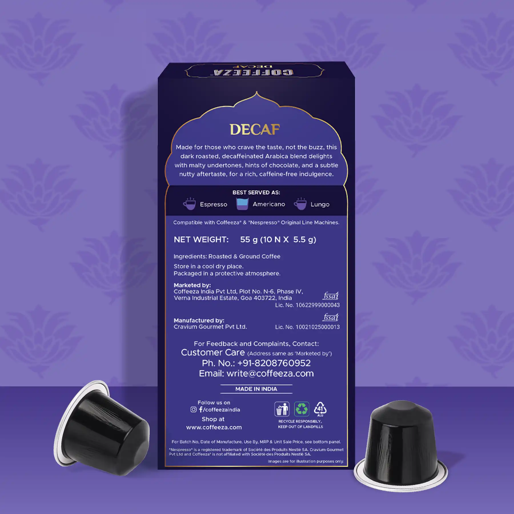 Coffeeza Decaf Aluminium Coffee Capsules - Image 6