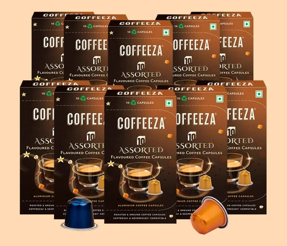 Coffeeza Flavoured Assorted Box of 10 Coffee Capsules –  Hazelnut, Caramel, Belgian Chocolate, and Vanilla - Image 10