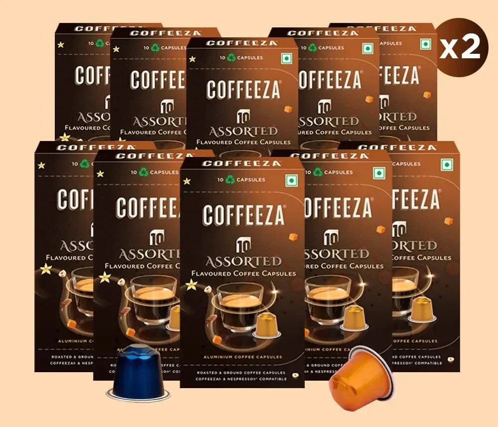 Coffeeza Flavoured Assorted Box of 10 Coffee Capsules –  Hazelnut, Caramel, Belgian Chocolate, and Vanilla - Image 11