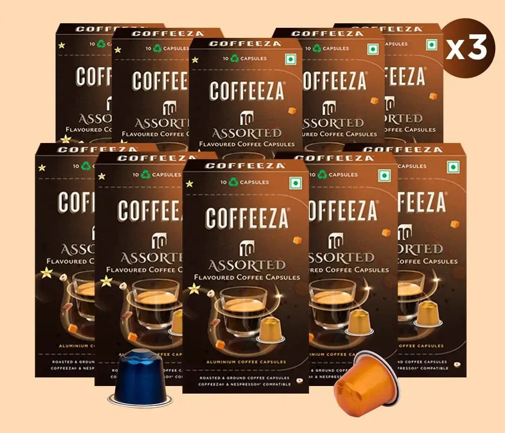 Coffeeza Flavoured Assorted Box of 10 Coffee Capsules –  Hazelnut, Caramel, Belgian Chocolate, and Vanilla - Image 12