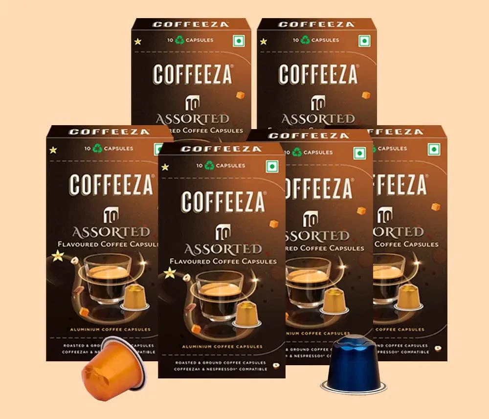 Coffeeza Flavoured Assorted Box of 10 Coffee Capsules –  Hazelnut, Caramel, Belgian Chocolate, and Vanilla - Image 9