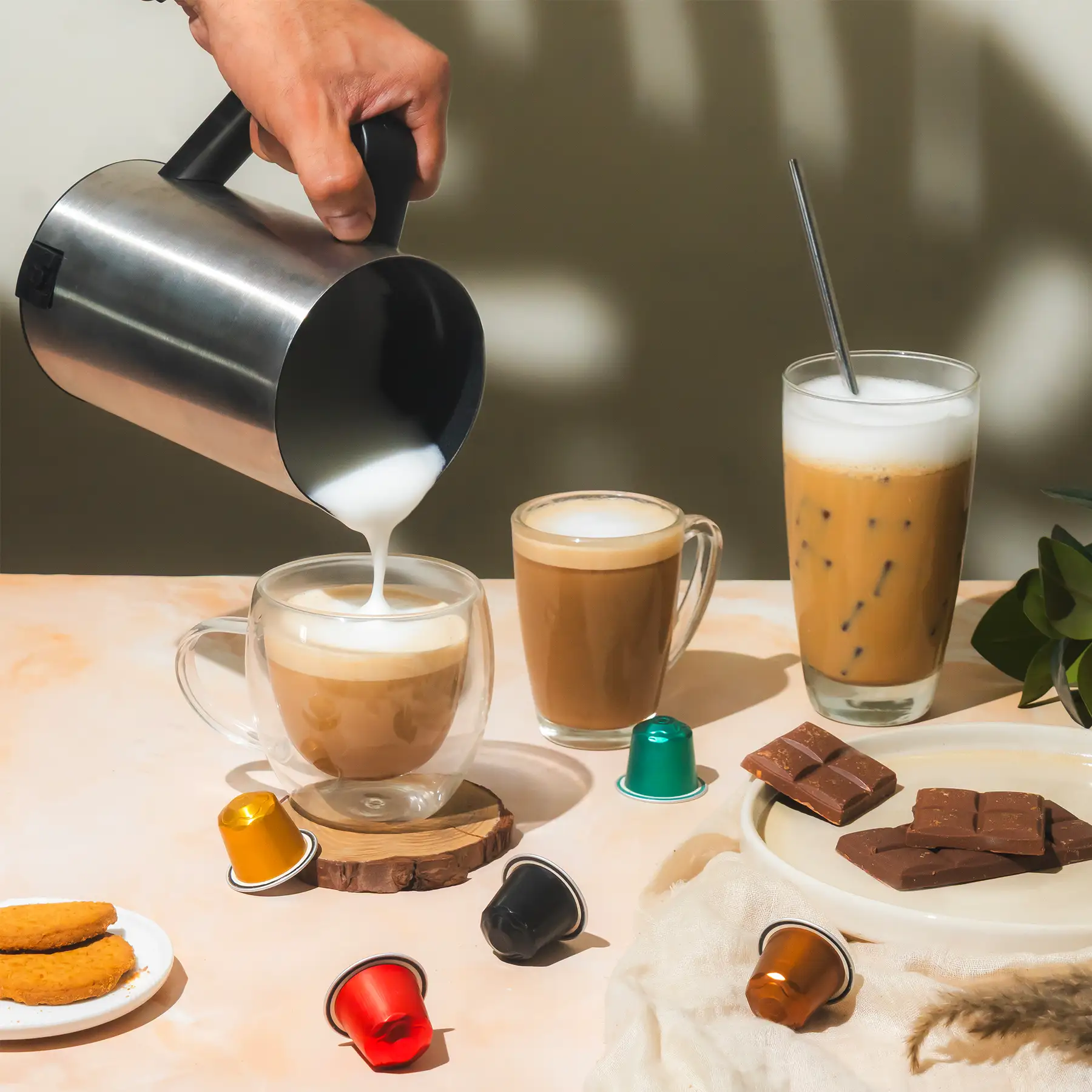 Coffeeza Frothimo Pro, 6-in-1 Electric Milk Frother and Heater| | Stainless Steel Hot & Cold Foam Function for Latte, Cappuccino, Macchiato, Hot Chocolate & More - Image 4