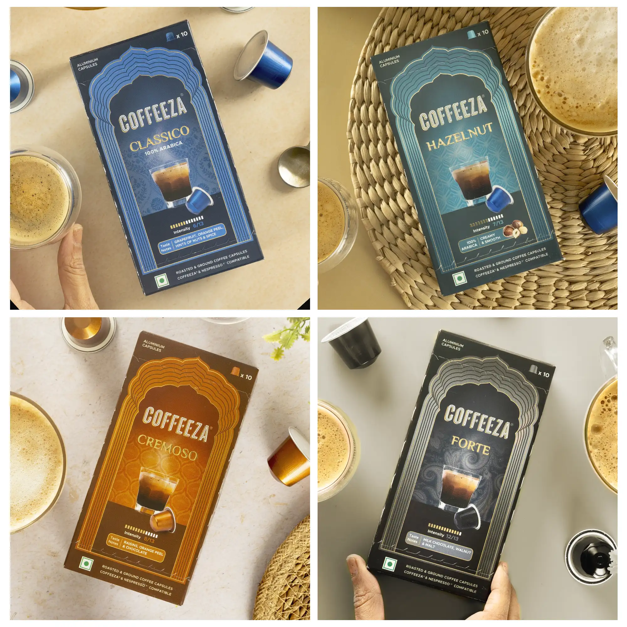 Coffeeza Value Pack Of 80 Coffee Capsules - Aluminium Coffee Pods | Box Of 8 - Image 5