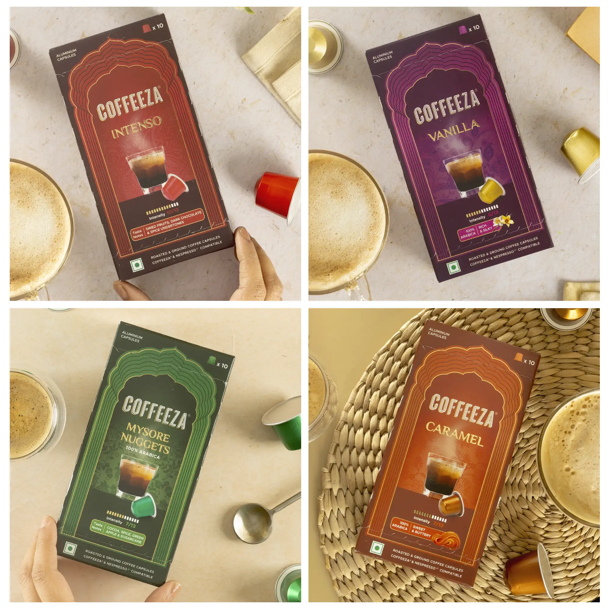 Coffeeza Value Pack Of 80 Coffee Capsules - Aluminium Coffee Pods | Box Of 8 - Image 6