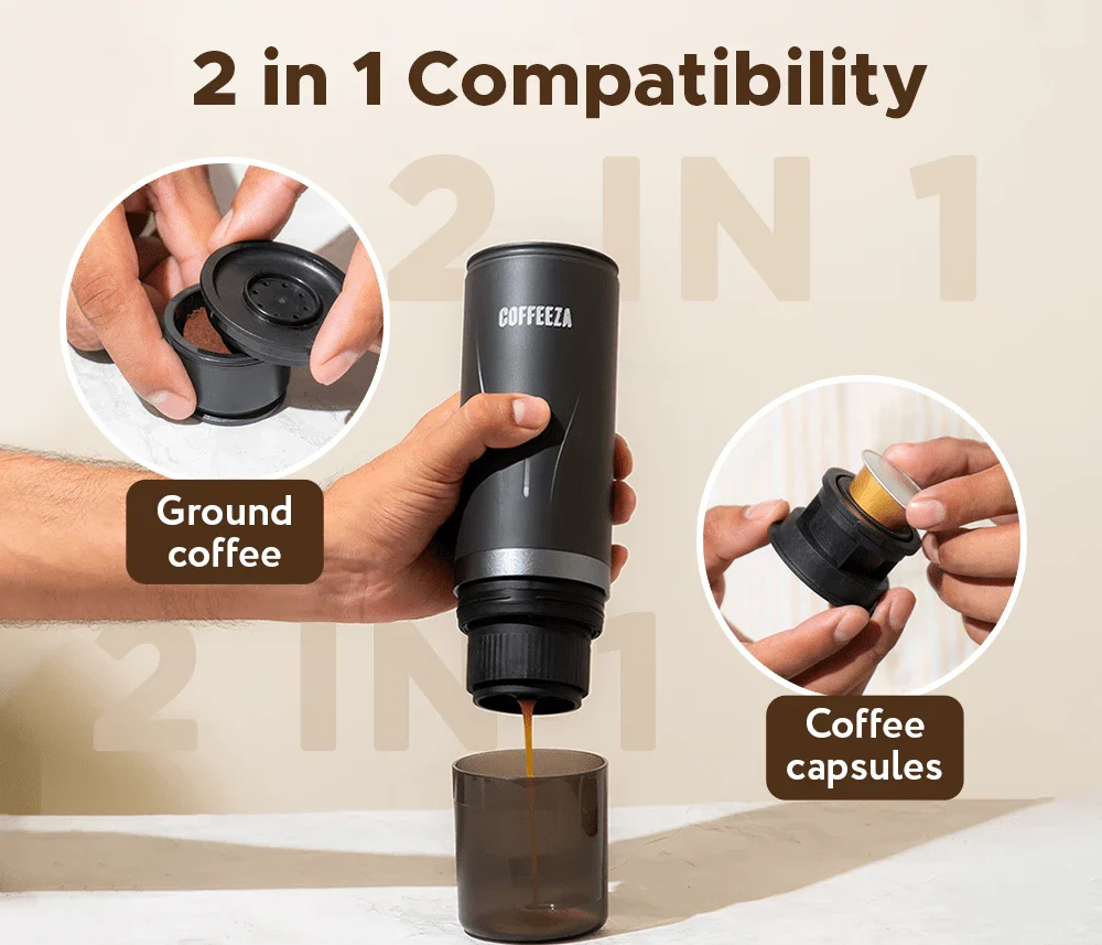 Finero Mini Portable Espresso Machine + Frothimo Pro Milk Frother & Heater + 10 FREE Coffee Pods+ 1 Year Membership Benefits - Image 5