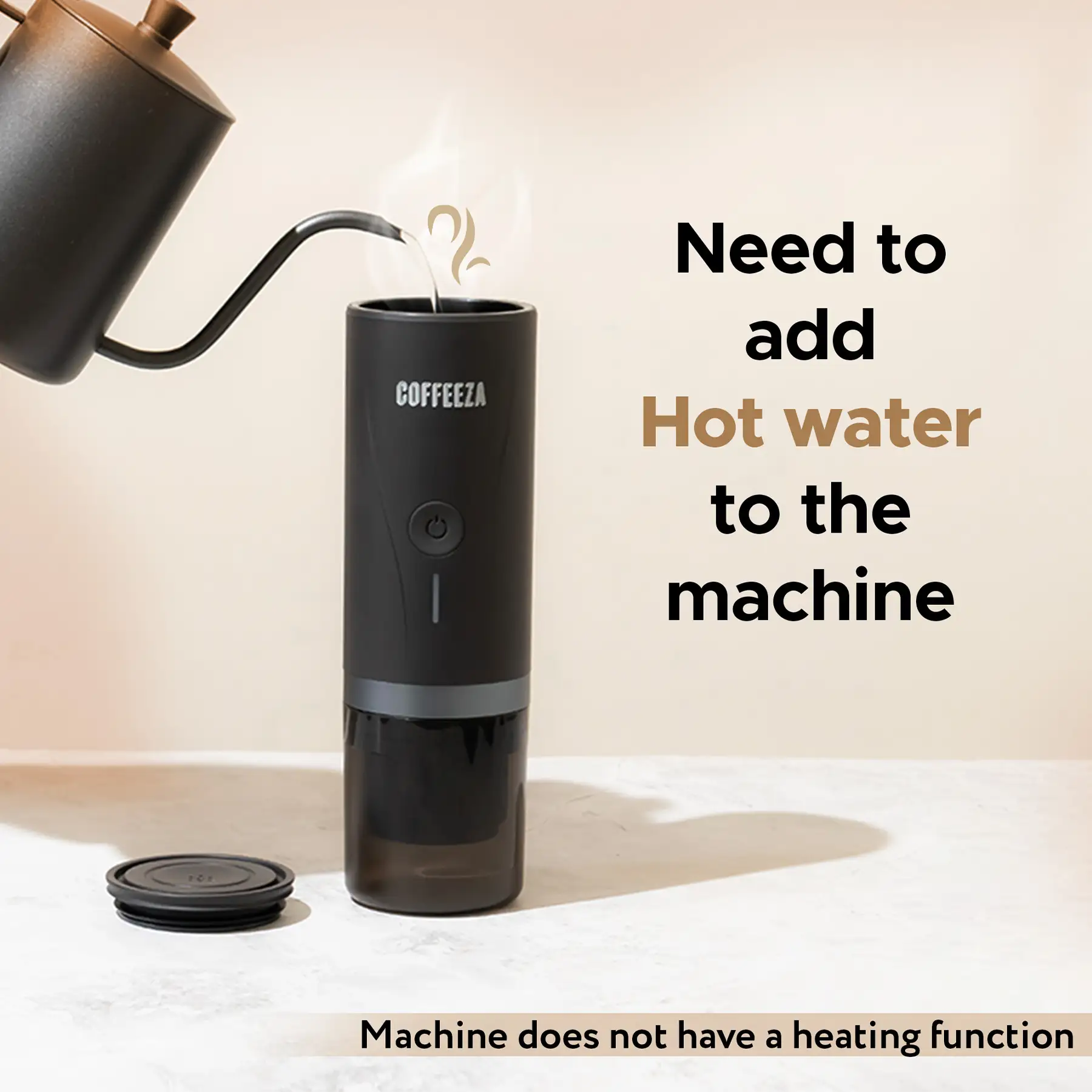 Finero Mini Portable Espresso Machine + Handheld Milk Frother  + 10 FREE Coffee Pods + 1 Year Membership Benefits - Image 9