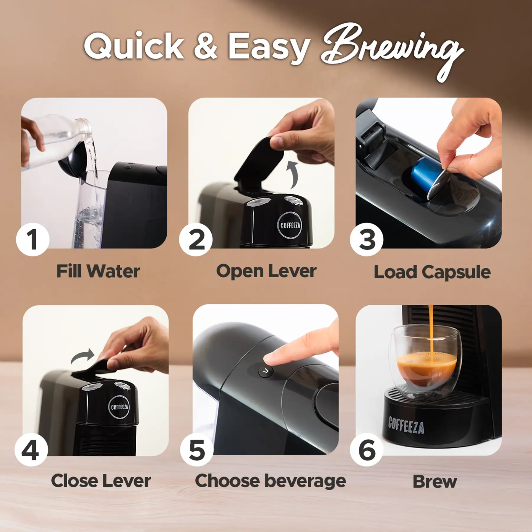 Finero Next Coffee Machine + Frothimo Pro Milk Frother & Heater + 10 FREE Coffee Pods + 1 Year Membership Benefits - Image 6