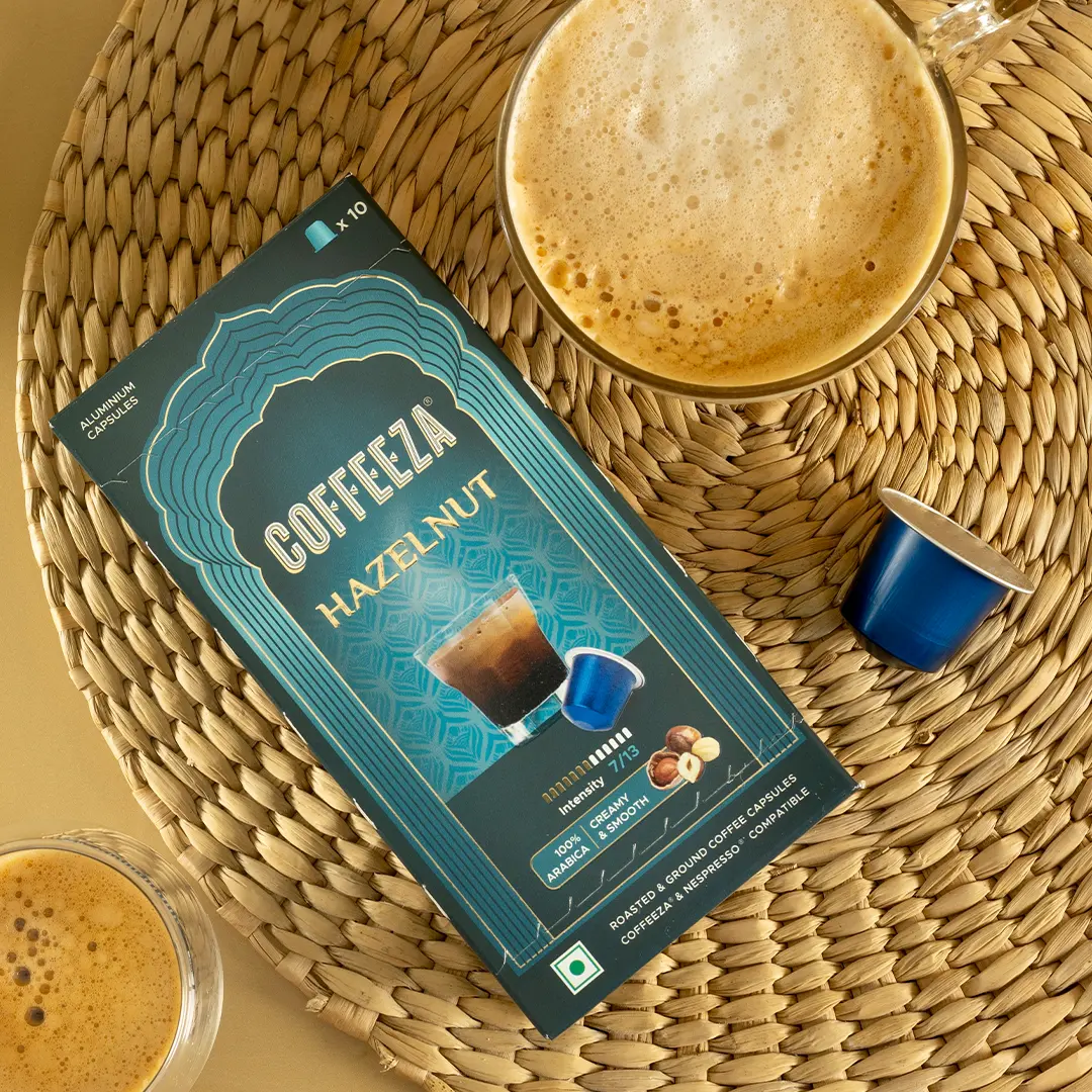 Hazelnut  100% Arabica Flavoured Aluminium Coffee Capsules - Image 4