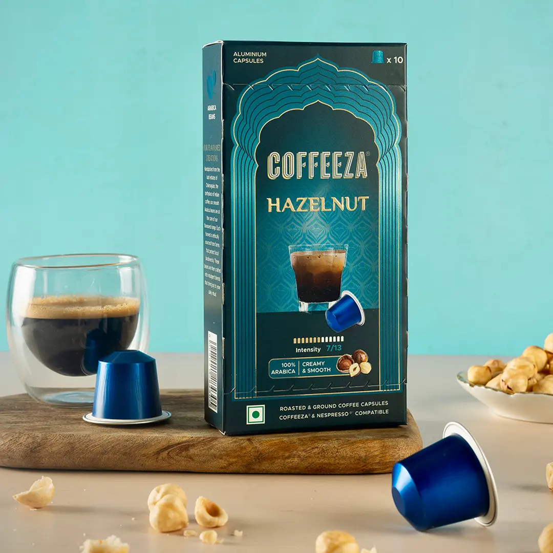 Hazelnut  100% Arabica Flavoured Aluminium Coffee Capsules - Image 5