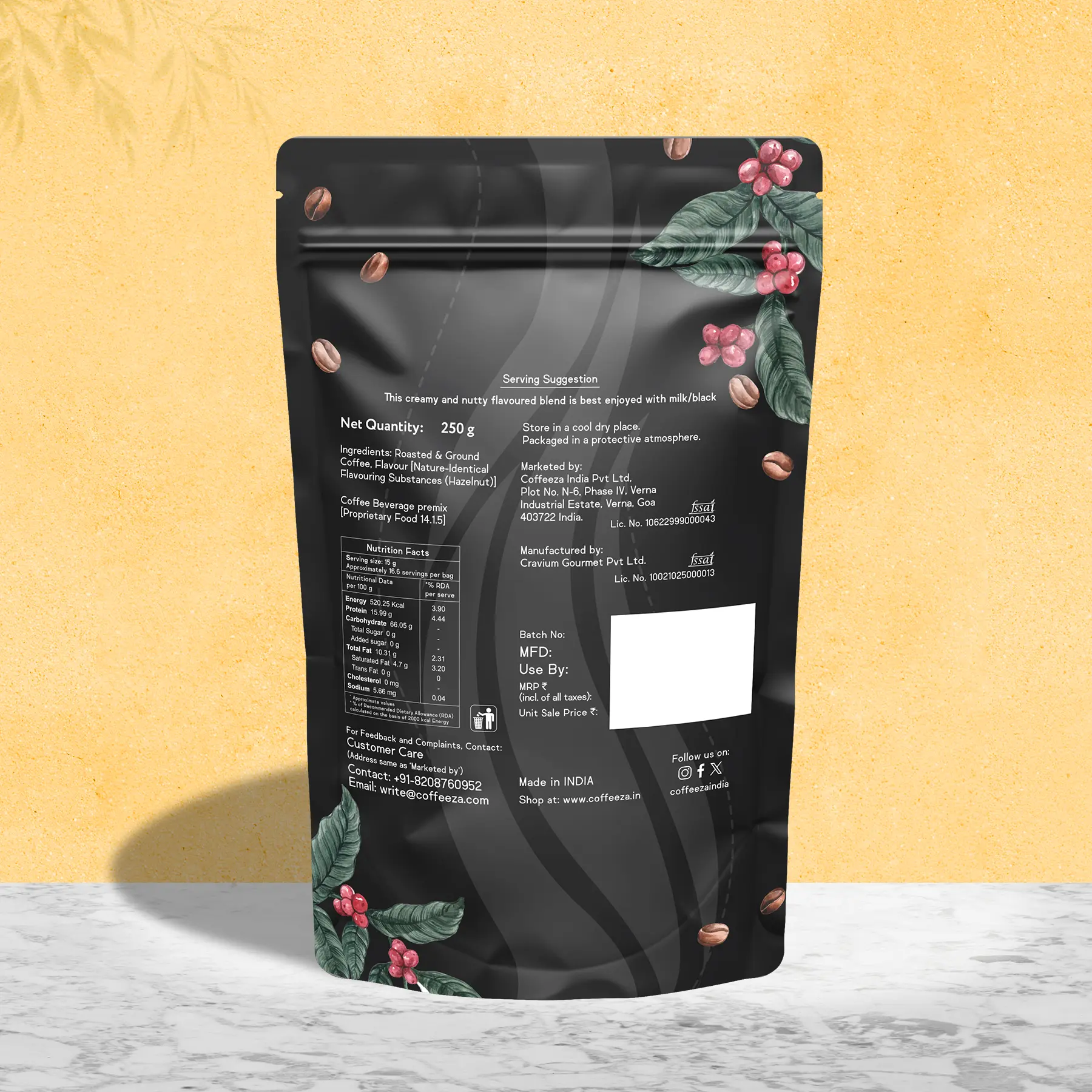 Hazelnut 100% Arabica Flavoured Ground Coffee - Image 3