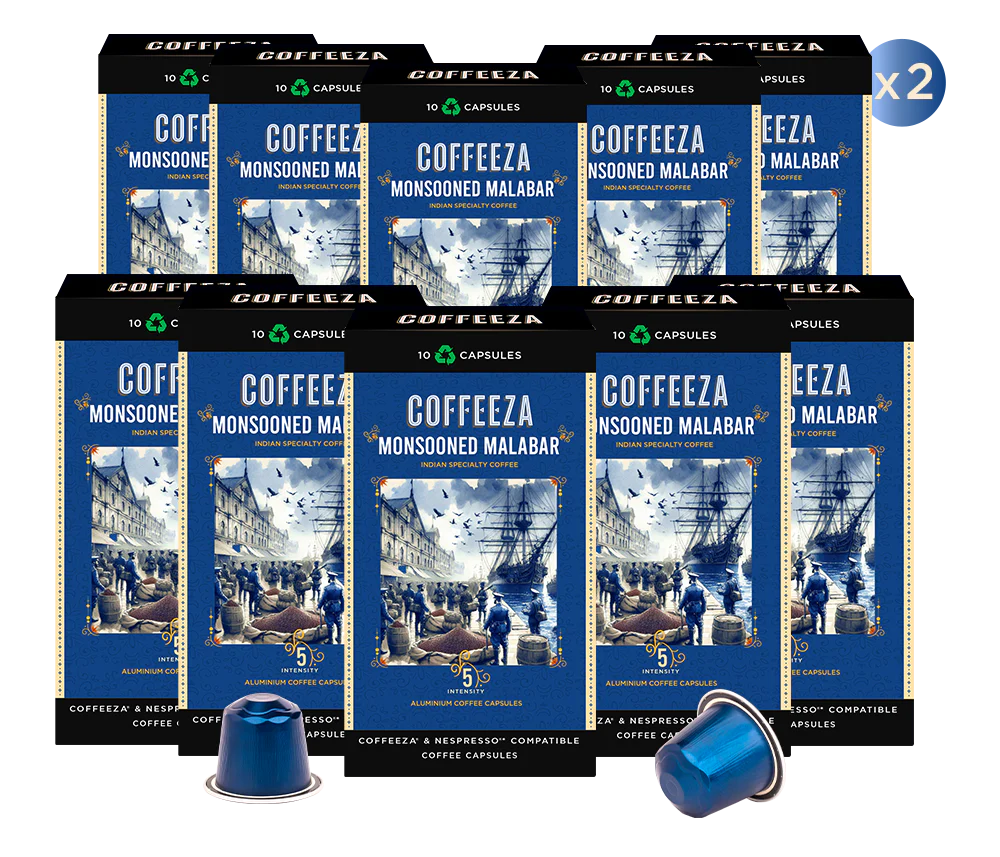 Monsooned Malabar 100% AA Arabica Aluminium Coffee Capsules - Image 10