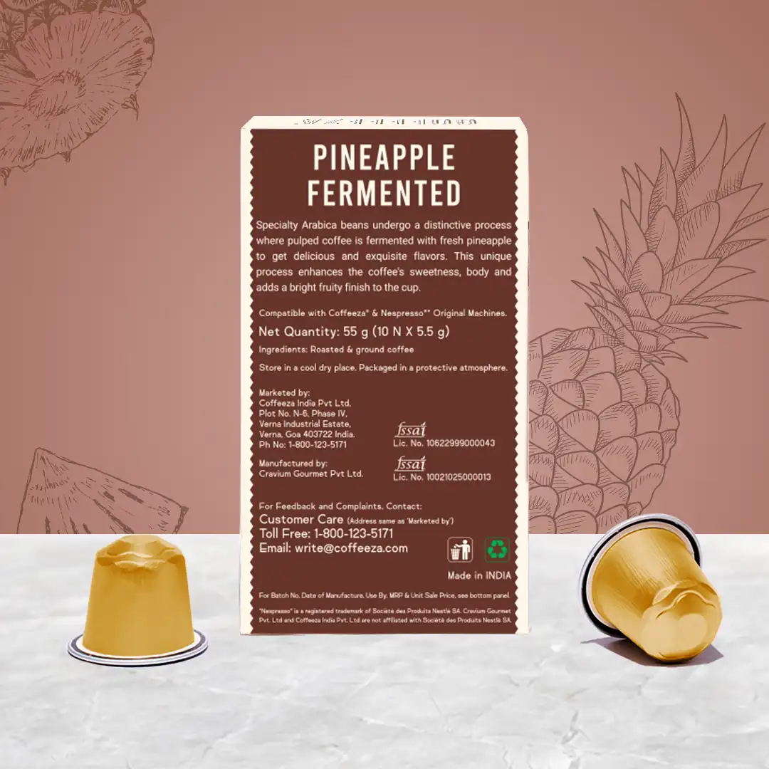 Pineapple Fermented Coffee – Single-Estate, 100% Arabica Coffee Capsules - Image 3