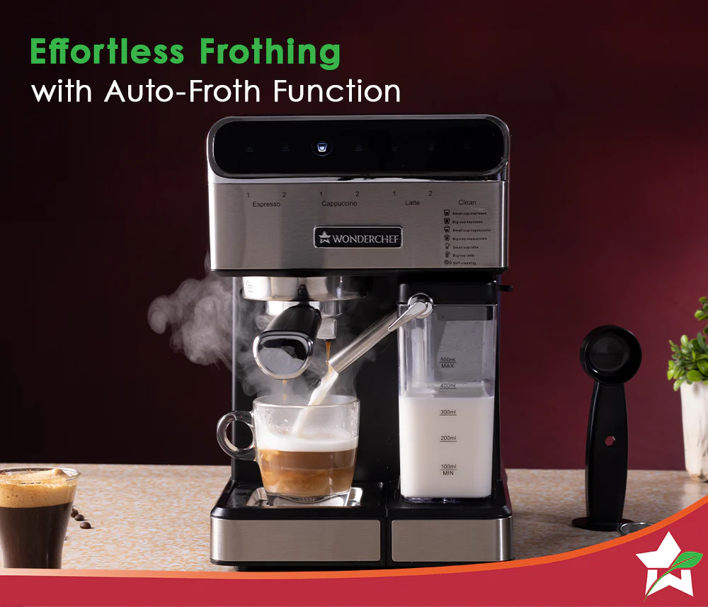 Regenta Automatic Coffee Maker | 20-bar Pressure | Automatic Milk Steamer | 2 Year Warranty - Image 4