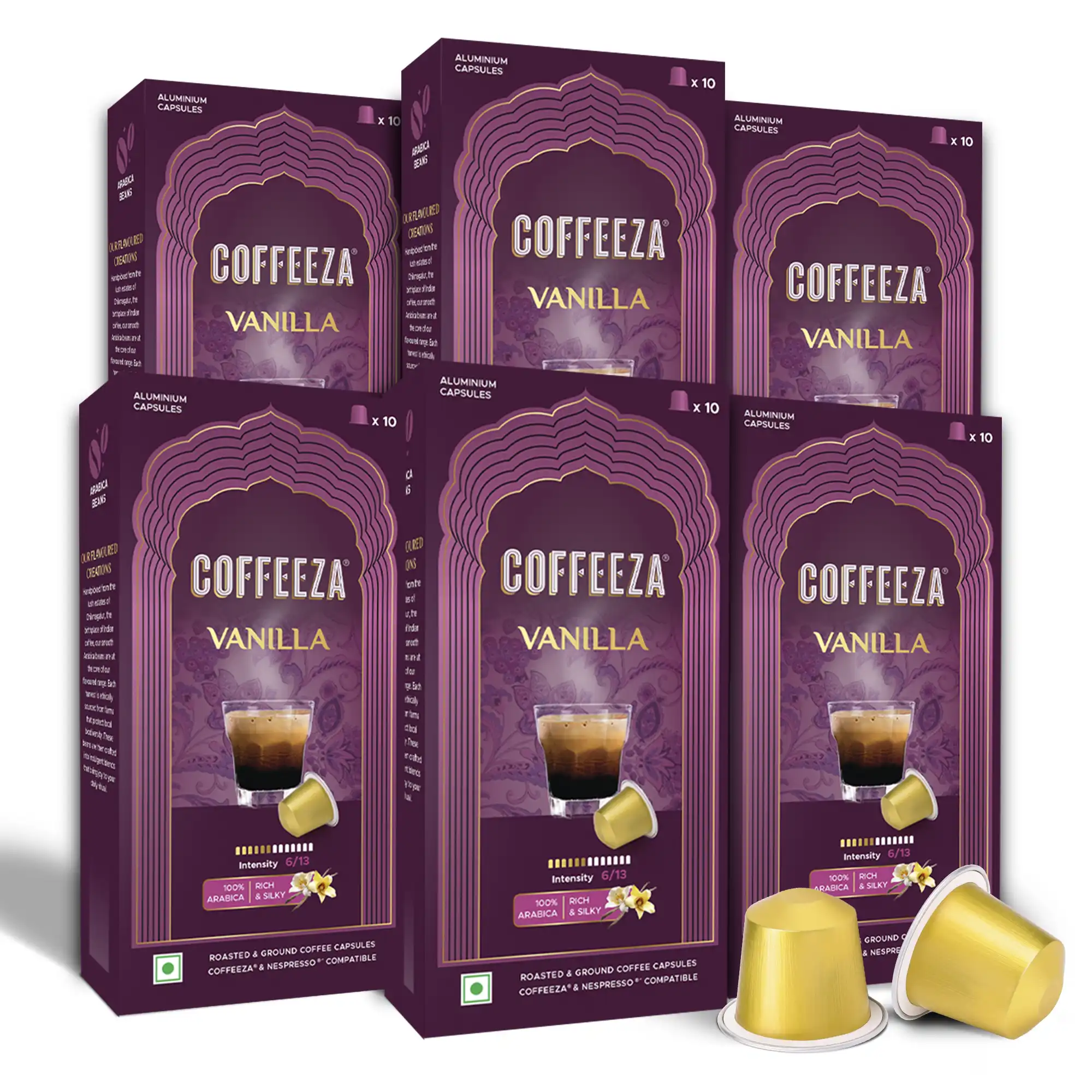 Vanilla 100% Arabica Flavoured Aluminium Coffee Capsules - Image 10