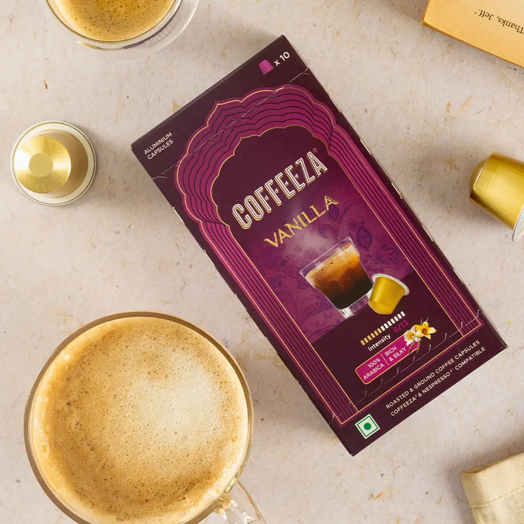 Vanilla 100% Arabica Flavoured Aluminium Coffee Capsules - Image 5