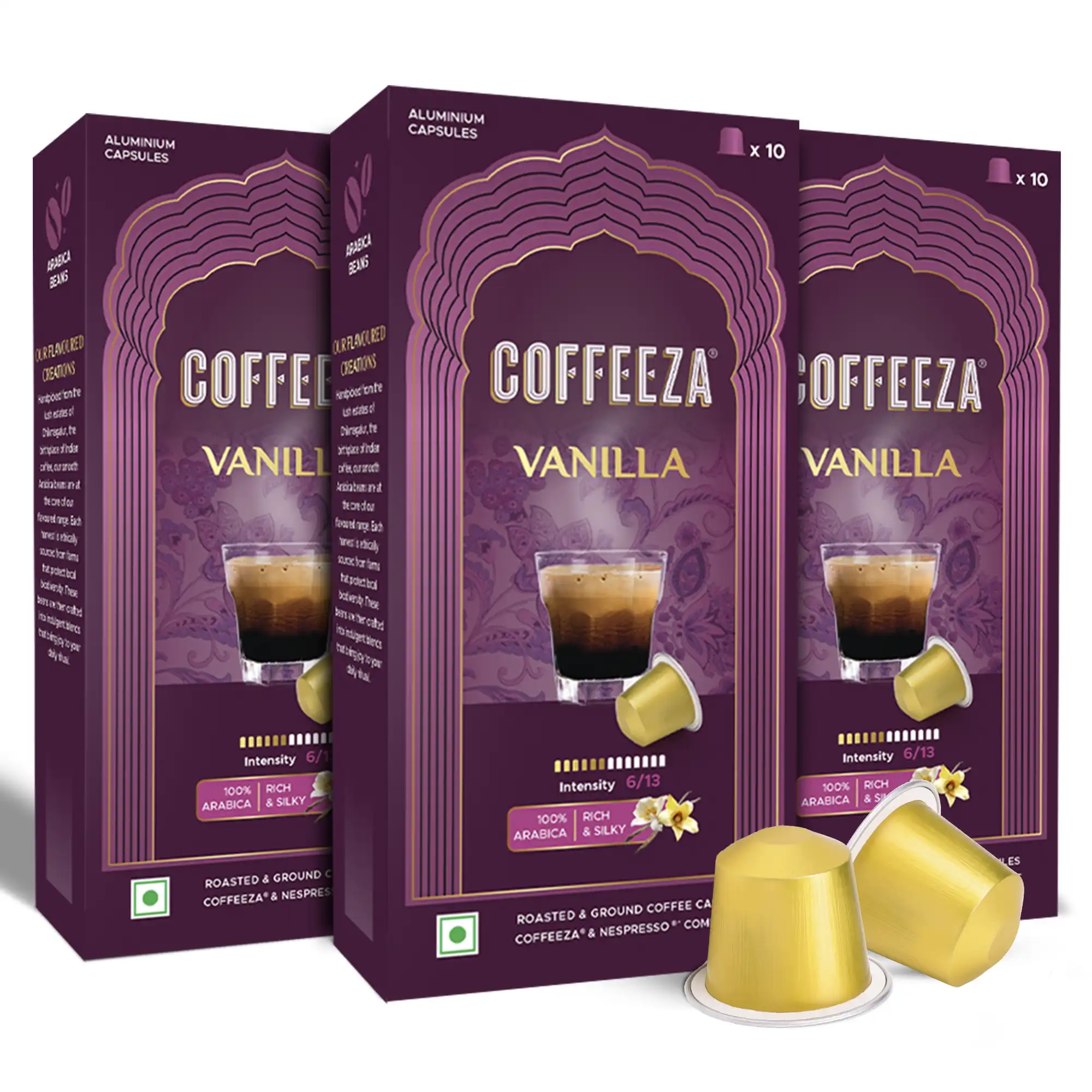 Vanilla 100% Arabica Flavoured Aluminium Coffee Capsules - Image 9