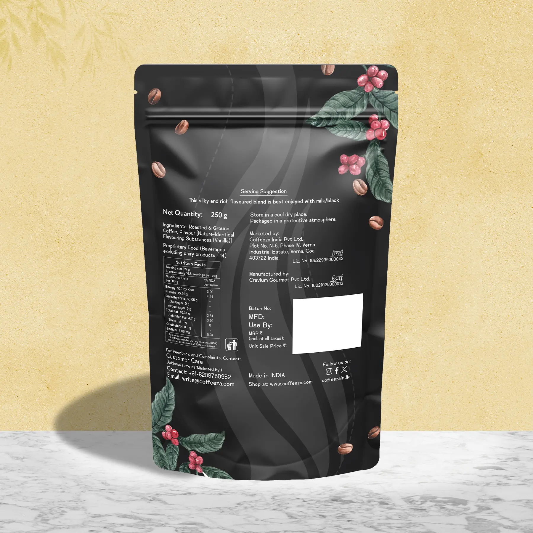 Vanilla 100% Arabica Flavoured Ground Coffee - Image 3